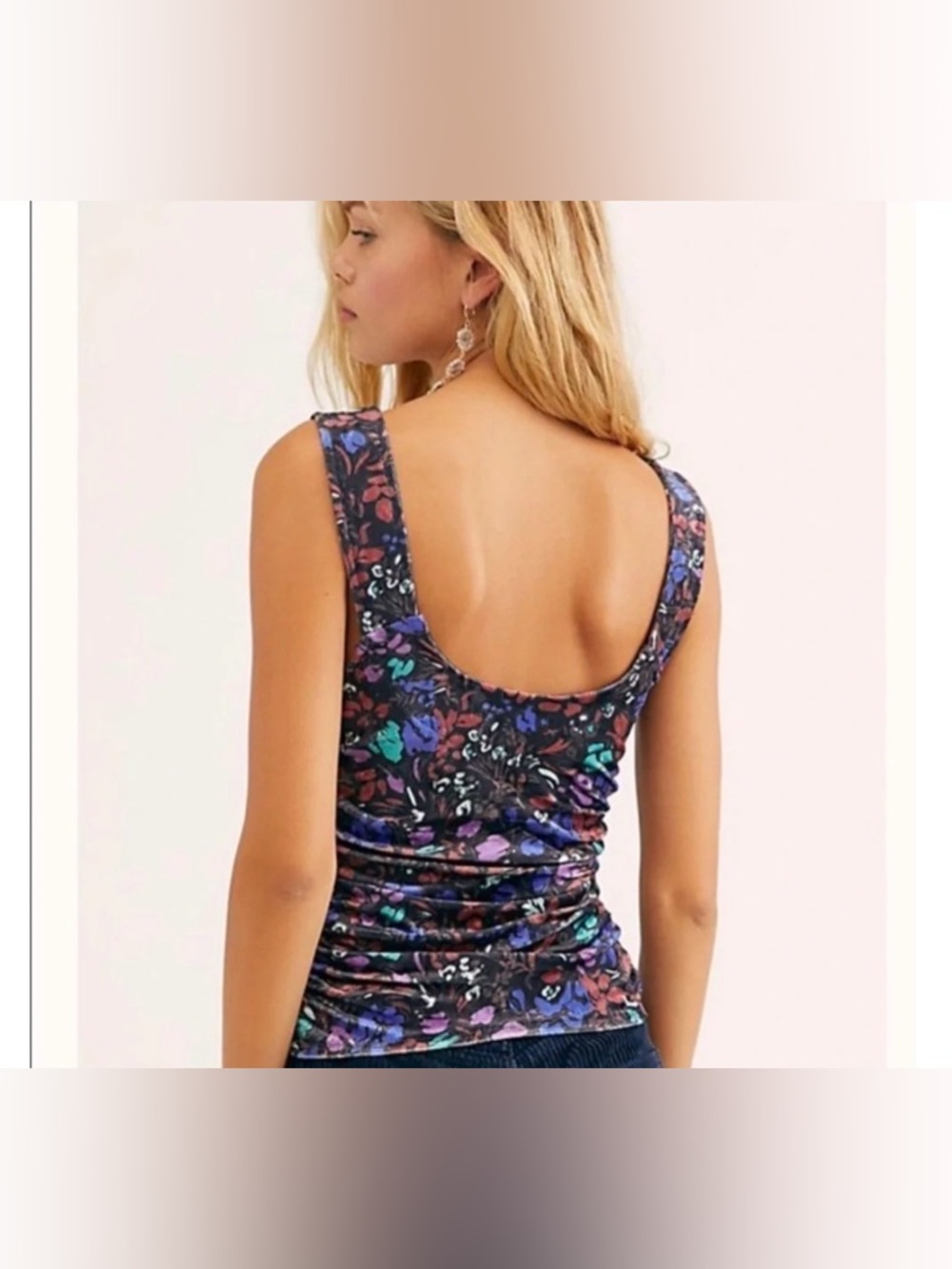 Free People Dottie Tank Cami Top Velvet Clasp Corset XS NWT - Picture 3 of 5